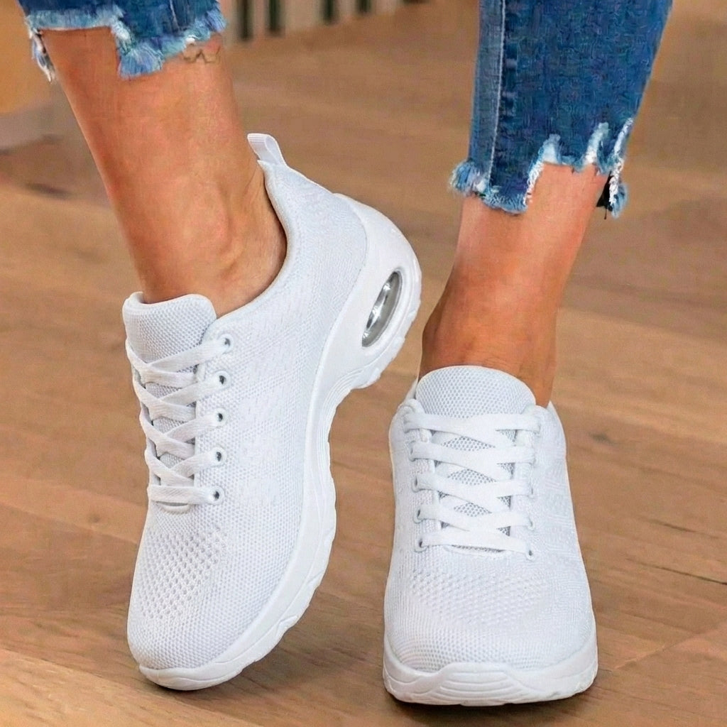 Orthopedic Mesh Athletic Sneakers - Air Cushion Heel & Lightweight Design