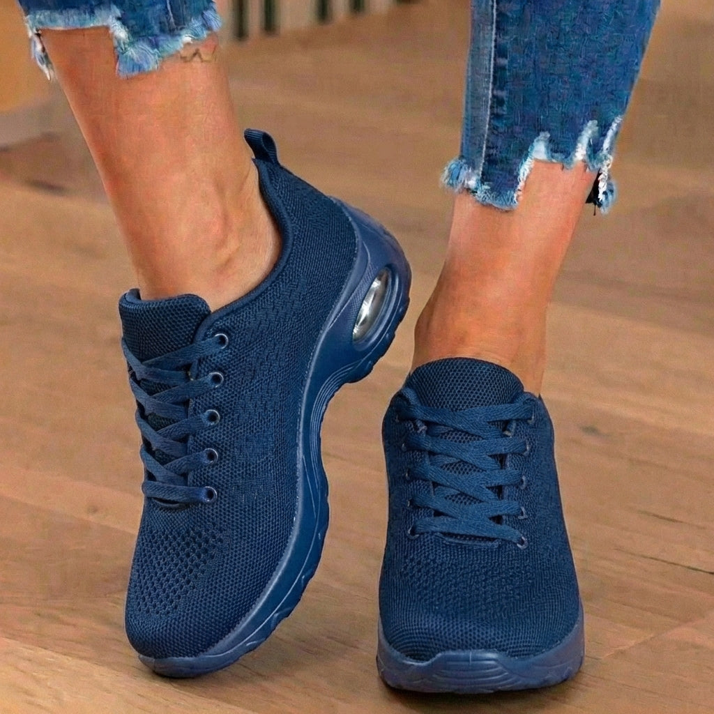 Orthopedic Mesh Athletic Sneakers - Air Cushion Heel & Lightweight Design