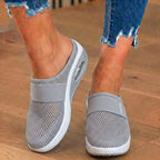 Orthopedic Mesh Air-Cushion Slip-On Mules - Breathable Rocker Sole